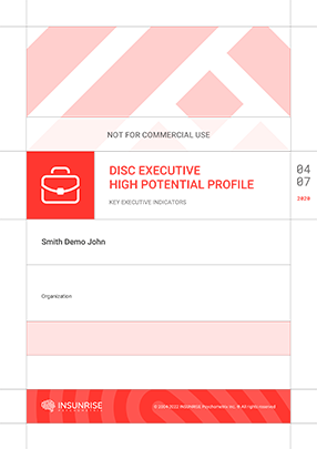 DISC Executive High Potential Profile – Key Executive Indicators – KEI